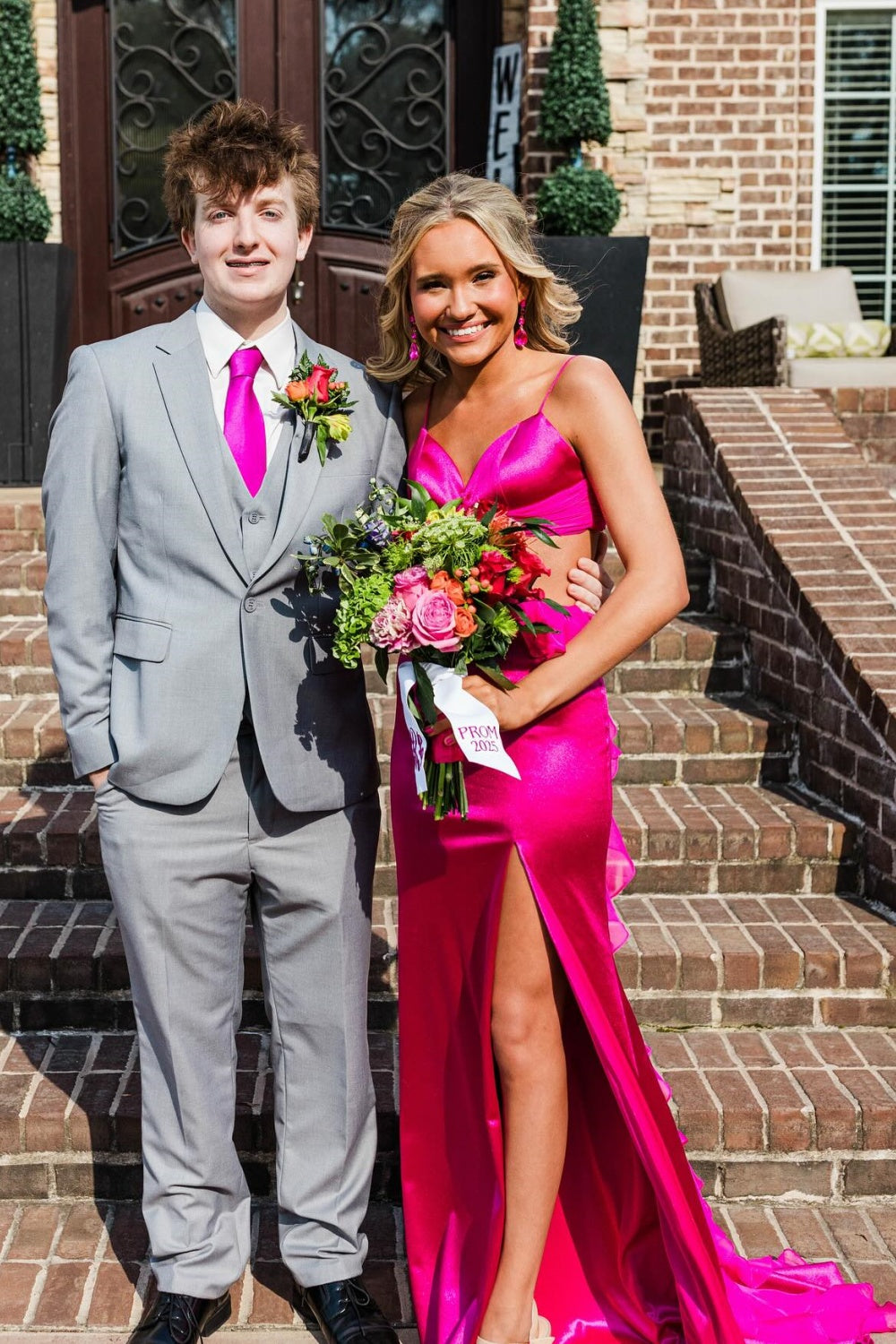 Fuchsia Mermaid Dress for Prom Night